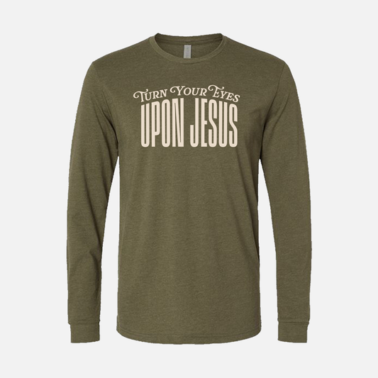 Christian Faith-Based Long Sleeve Shirt - Military Green