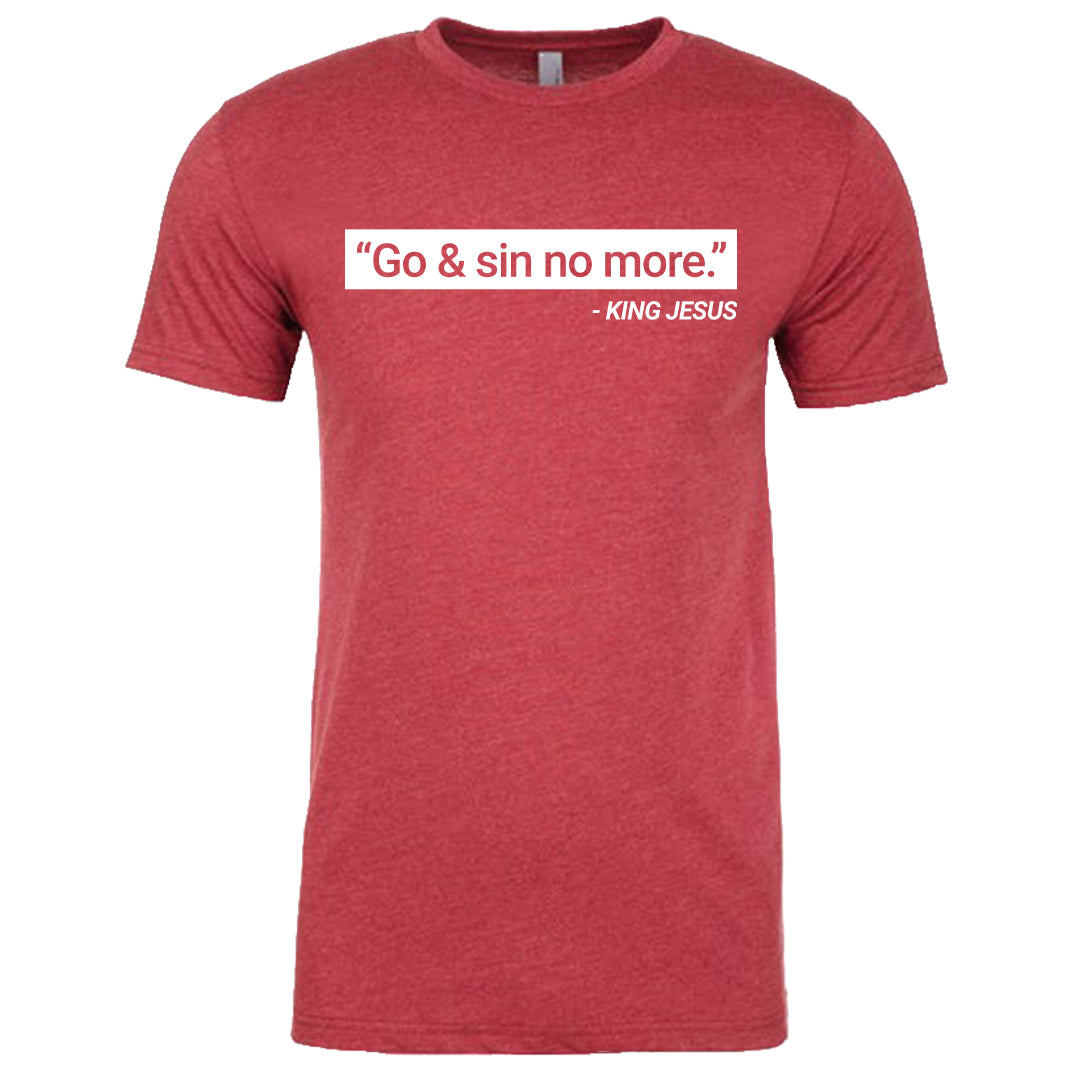 "Go & Sin No More." - King Jesus | Cardinal – Store.nicholasbowling.com