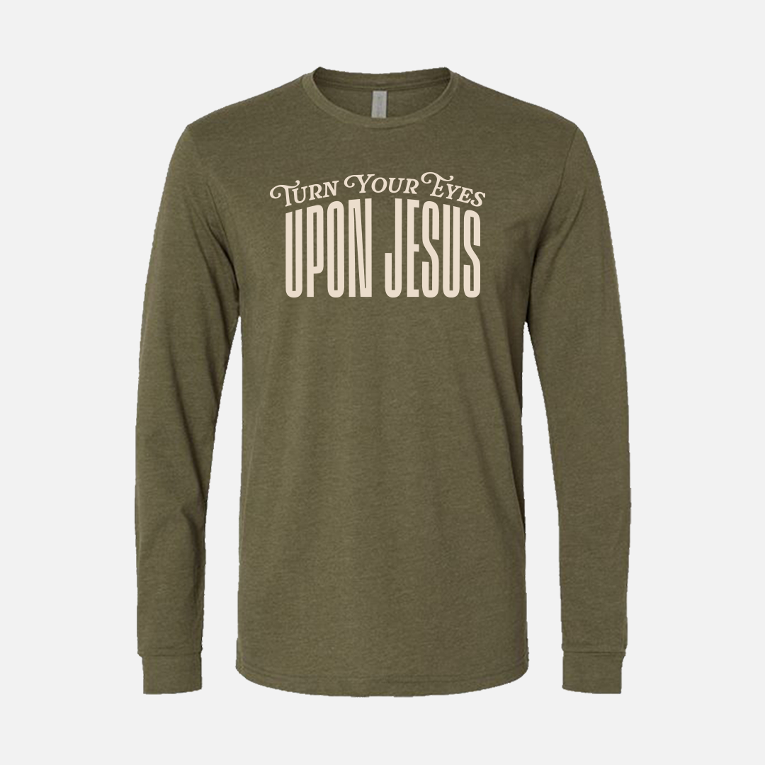 Christian Faith-Based Long Sleeve Shirt - Military Green