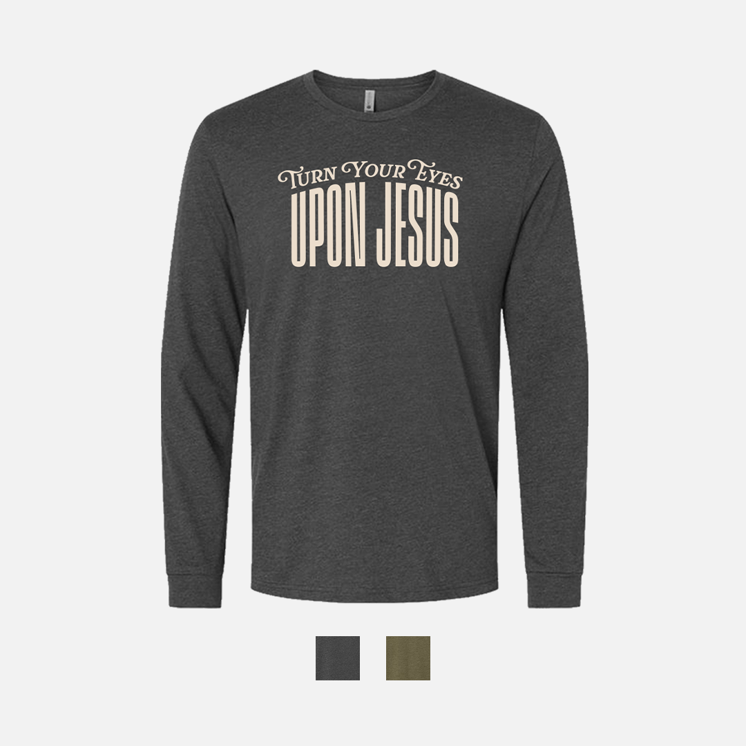 Turn Your Eyes Upon Jesus Christian Long Sleeve T-Shirt - swatches